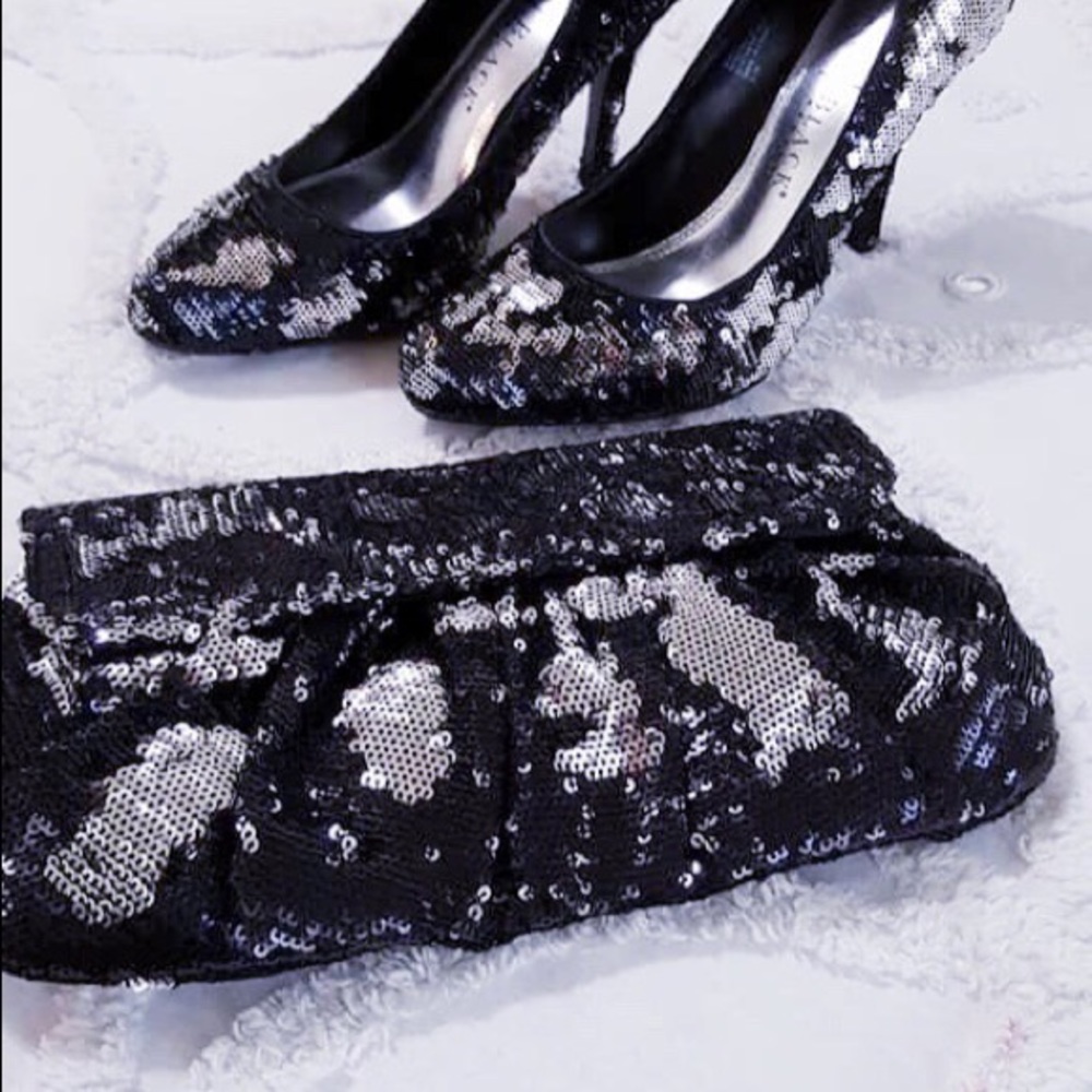 WHBM Sequined Marco Clutch